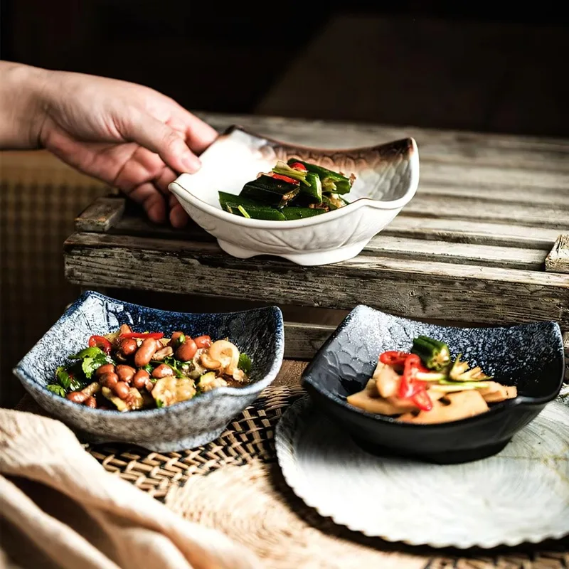 Plato de cerámica para restaurante estilo japonés, Sushi, Sashimi, mariscos, atún, salmón,  alta