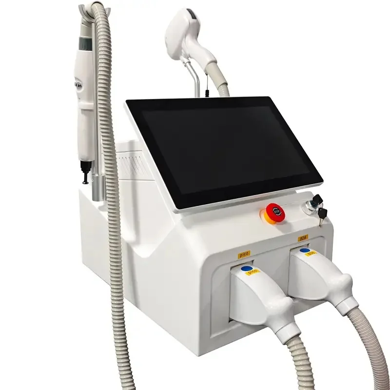 4000W Painless Diode Laser Machine 755/808/1064nm Soprano Titanium Ice Platinum 4-Wavelength Hair Removal for Beauty Salons