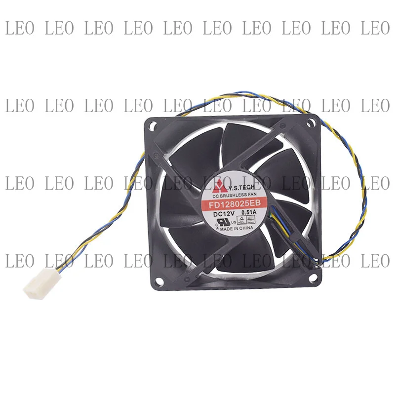 MY Genuine Y.S.TECH 80*80*25MM 3pin DC Brushless Computer Case Fan For FD128025EB