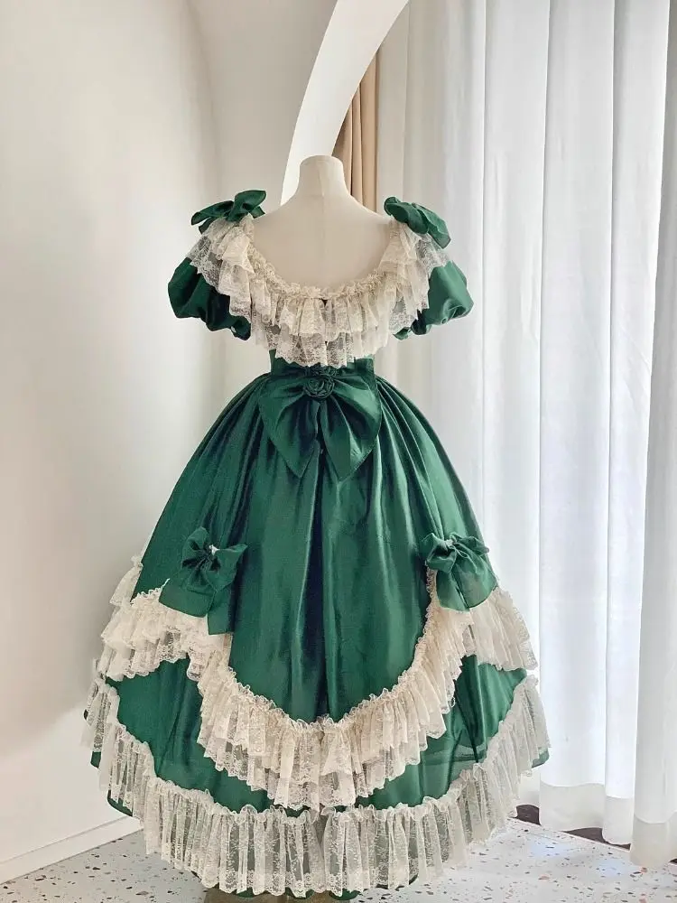 Vestidos de noche victorianos históricos estilo Lolita de la Guerra Civil, elegantes vestidos de novia, vestidos de princesa vintage, vestidos de noche góticos