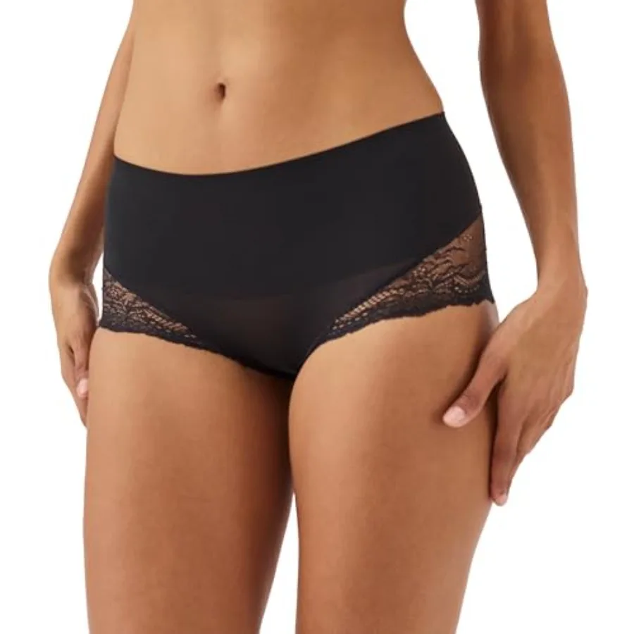 

smooth Undie-tectable Lace Hi-Hipster - Comfortable Core Control - Lace Shapewear - No Visible Panty Lines