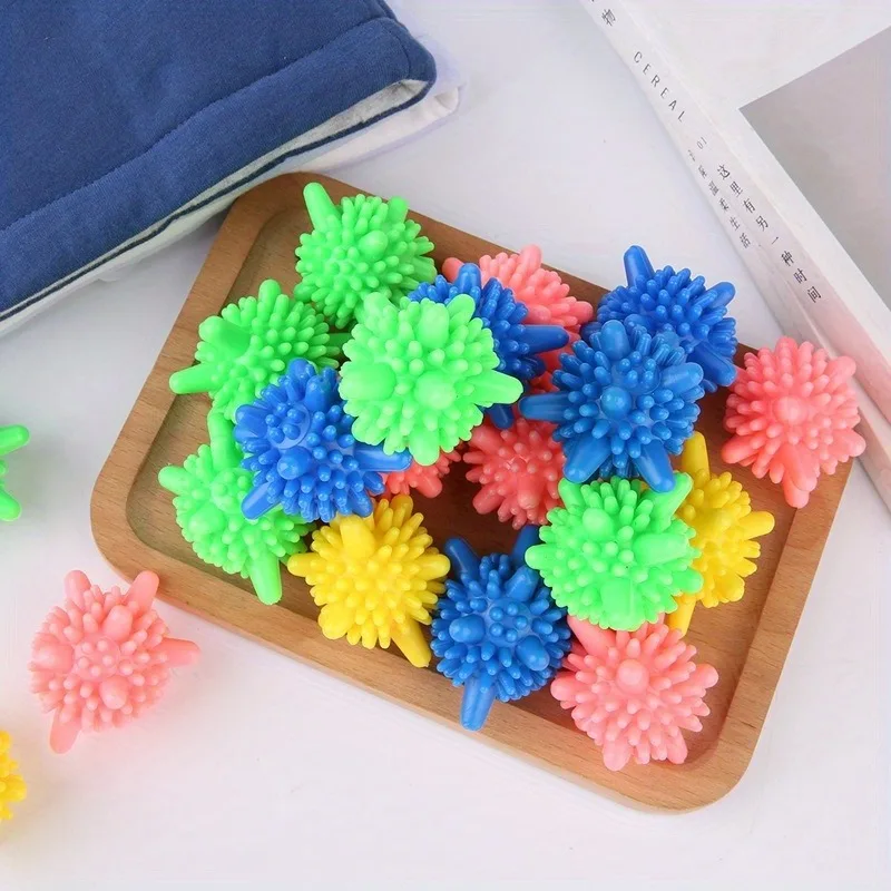 10Pcs Laundry Balls with Large Anti-Winding Knotting Friction Force Decontamination Balls Silicone Ball Solid Cleaning Balls