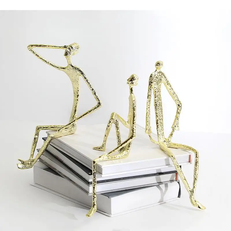 

Металлическая искусственная скульптура, статуэтка, домашний декор, настольный дисплей, крючки, статуэтка, декоративные поделки, статуэтки