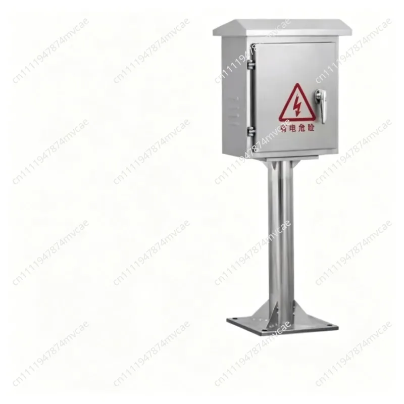 Outdoor 304 stainless steel column box double-door instrument monitoring distribution box