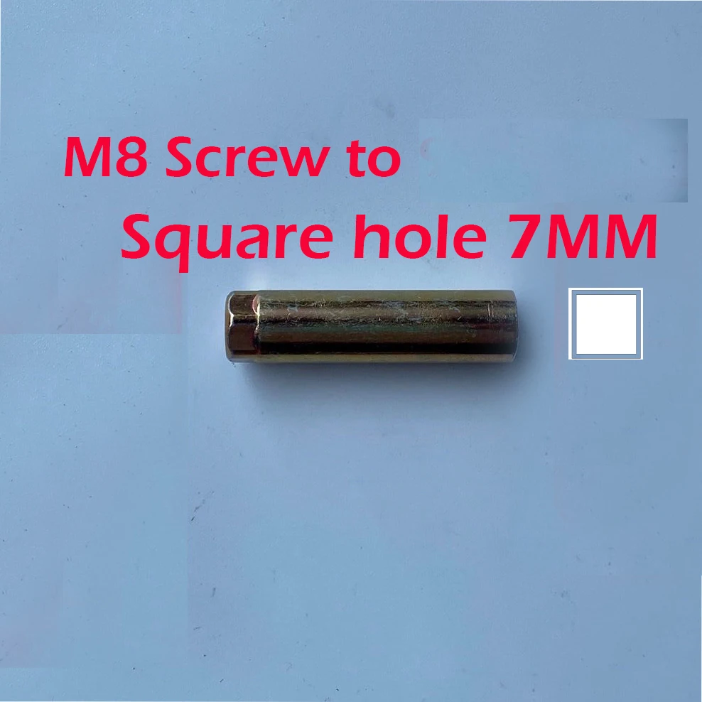Imagem -02 - Gasolina Elétrica Cortador de Escova Eixo Spline Eixo Conecte Rod Parafuso Converter Conversão Dente Furo Quadrado mm Modificar 9t 7t