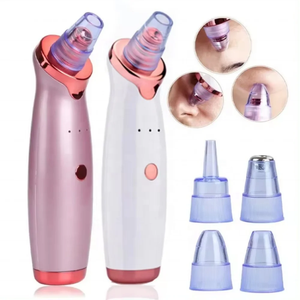 Removedor elétrico de cravos a vácuo, limpador de poros aprimorado, limpador de acne, removedor de manchas pretas, ferramentas de limpeza profunda par