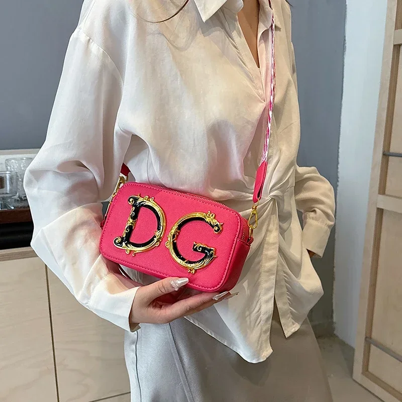 

Stylish Leather Shoulder Bag with Gold Hardware for Women By Famous Designer, Luxury Brand Handbag