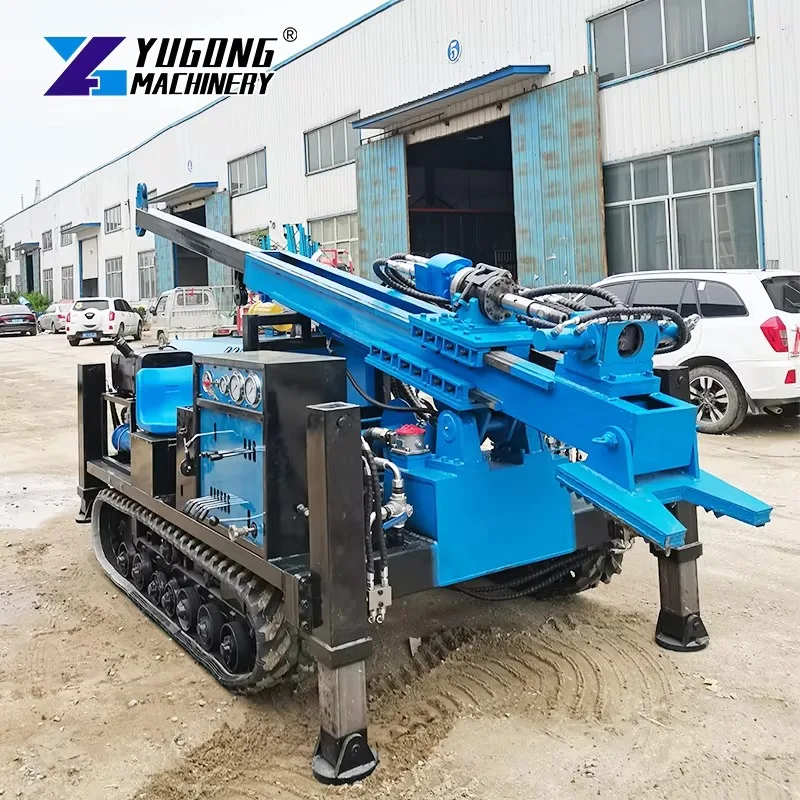 Full Hydraulic Core Drilling Rig 270m Depth Light Crawler Geological Exploration Core Sampling Equipment