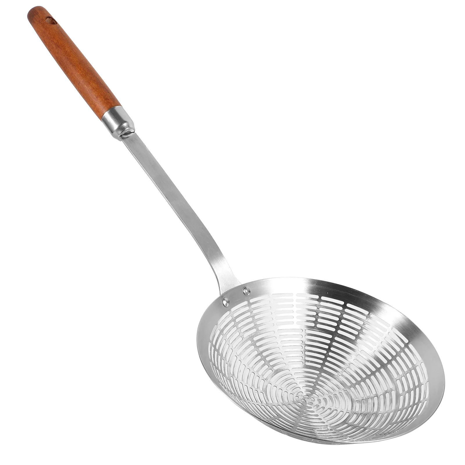Cuchara ranurada grande de acero inoxidable, cuchara coladora resistente al calor para escurrir Pasta, verduras, frutas, colador de cocina