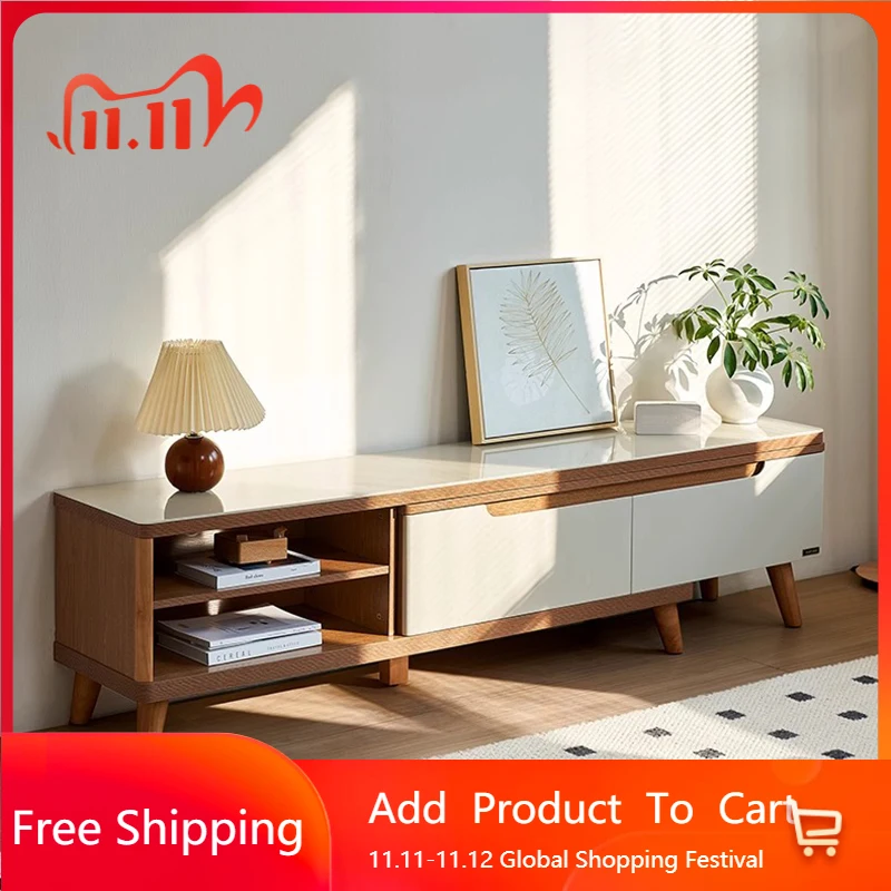 

Small Organizer Tv Stands Wood Nordic Aesthetic Minimalist Designer Tv Table Salon Dollhouse Muebles Para Tv Home Furniture