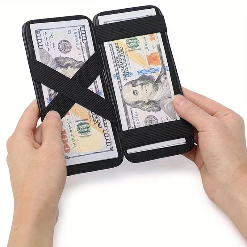 Men's Large-Capacity Long Wallet/Card Holder–Crocodile-Pattern PU Leather 