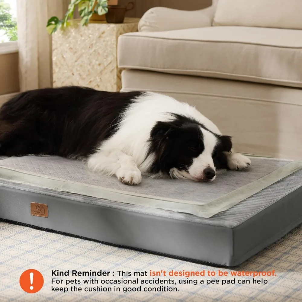 

Pet Bed with Removable, Machine-washable Cover; Non-waterproof Egg Tray Foam Puppy Bed