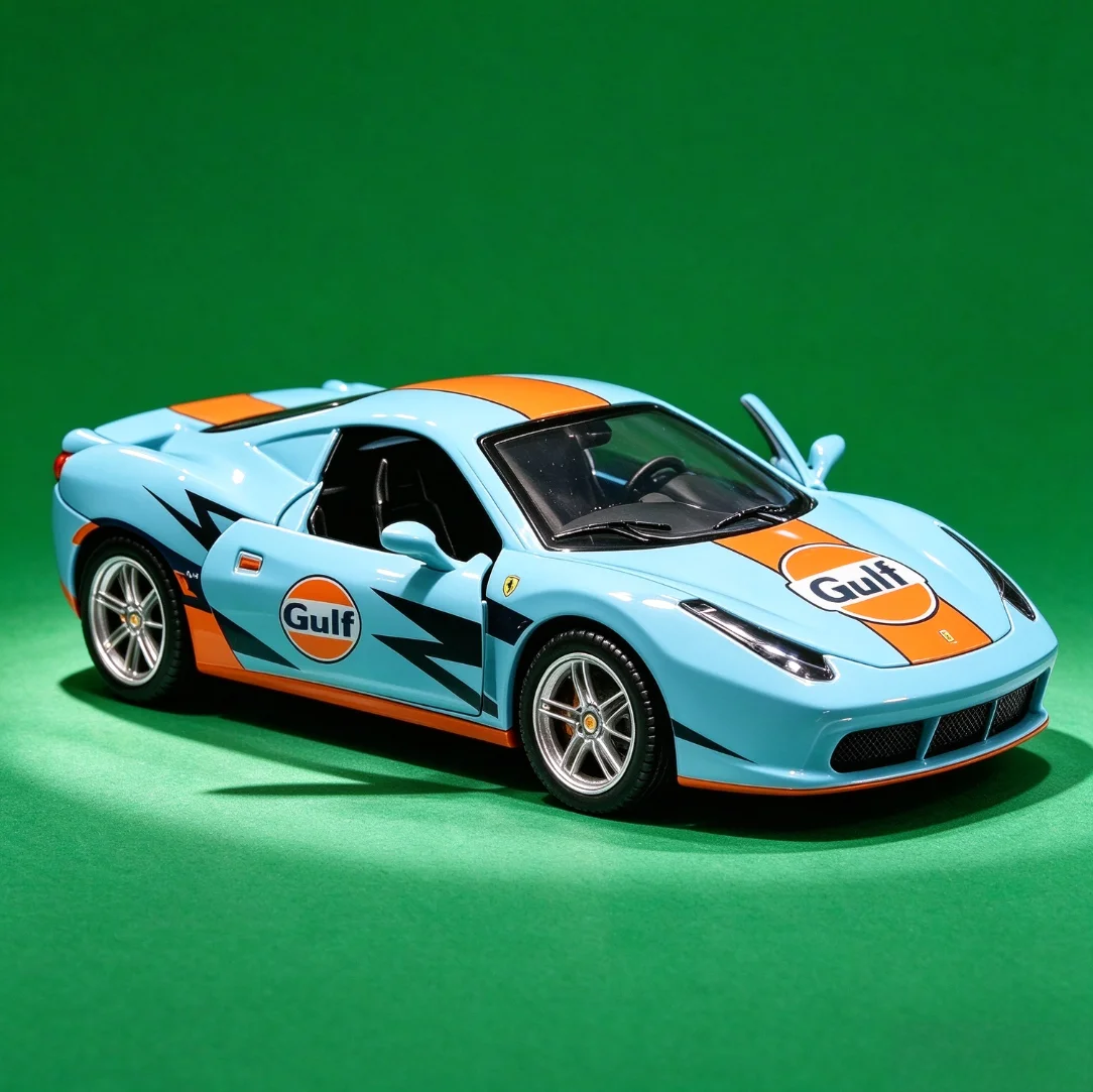 NEW 1:36 Alloy Super Racing Sports Car Model Set Pull Back Racing Paint Vehicle Open Doors Automobile Fan Table Birthday Gift