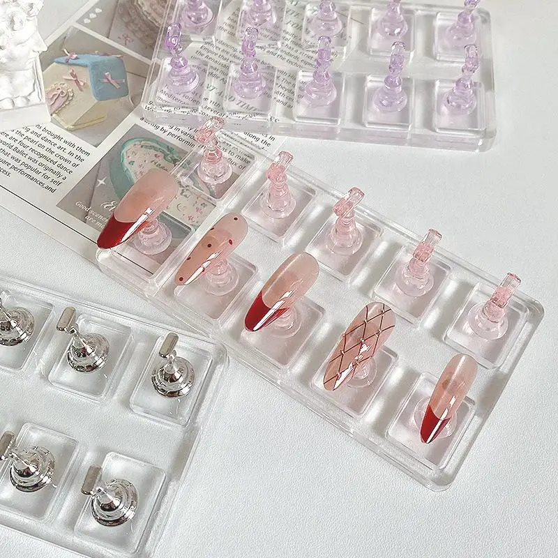 Подставка-для-демонстрации-ногтей-с-1-5-10-секциями-немагнитная-держатель-для-типсов-тренировочная-подставка-для-маникюра-инструменты-для-diy-маникюра