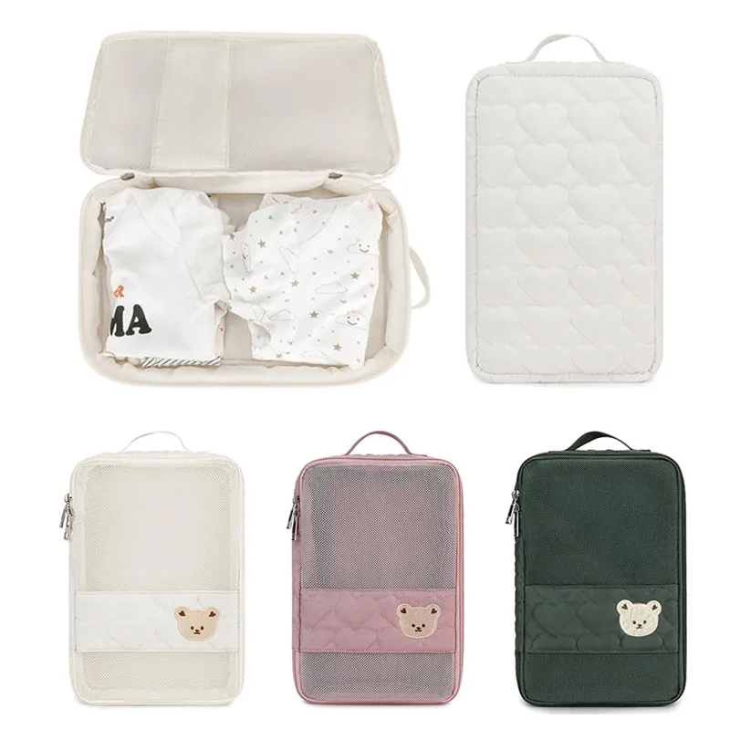Portable Baby Diaper Bag Waterproof  Baby Items Organizer Zipper Travel Mommy Bag Diapers Nappies Caddy Storage Baby Essentials