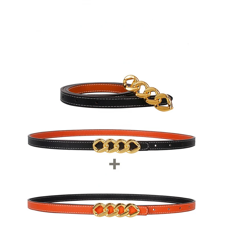 Dunne Vrouwen Riemen Decoratieve Rokken Pak Broek Jurken Modieuze Exquisite Leisure Lederen Riem Dames Wit Kleine Riemen