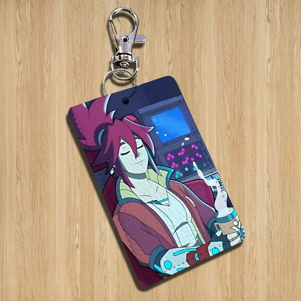 game Chai Korsica Hi-Fi Rush Card Holder With Keychain Executive Protection For Bank Credit Subway Bus Case