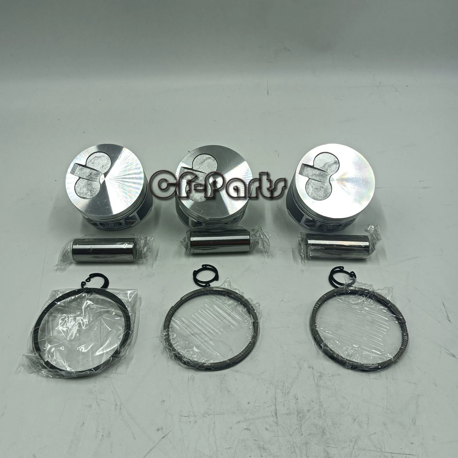 Picture 4: New 3 Sets STD Piston Kit with Ring 119717-22080 Fit for Yanmar 3TNV76 Engine 76MM
