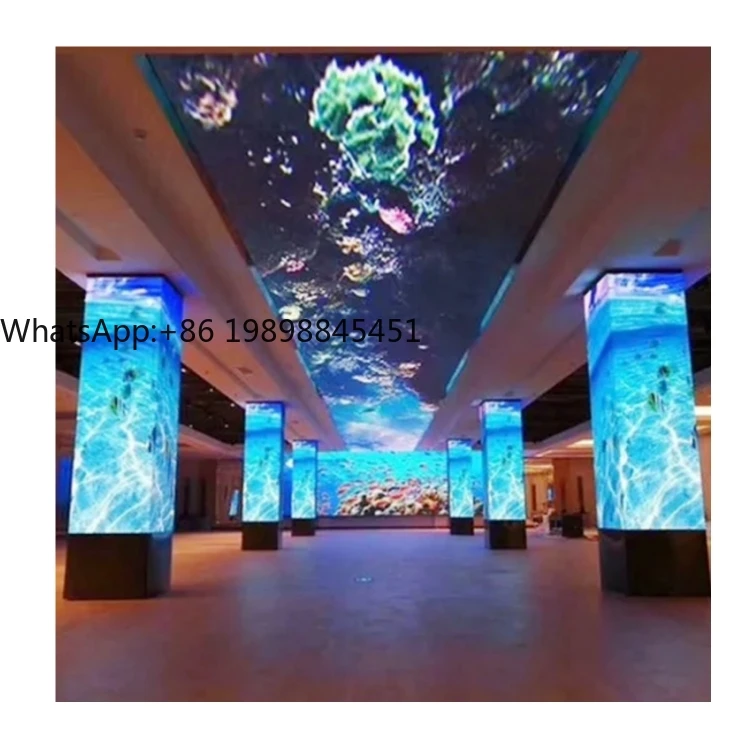

Flexible Adhesive LED Transparent Film Screen on Glass Video Wall Clear Super Thin LED Film Display