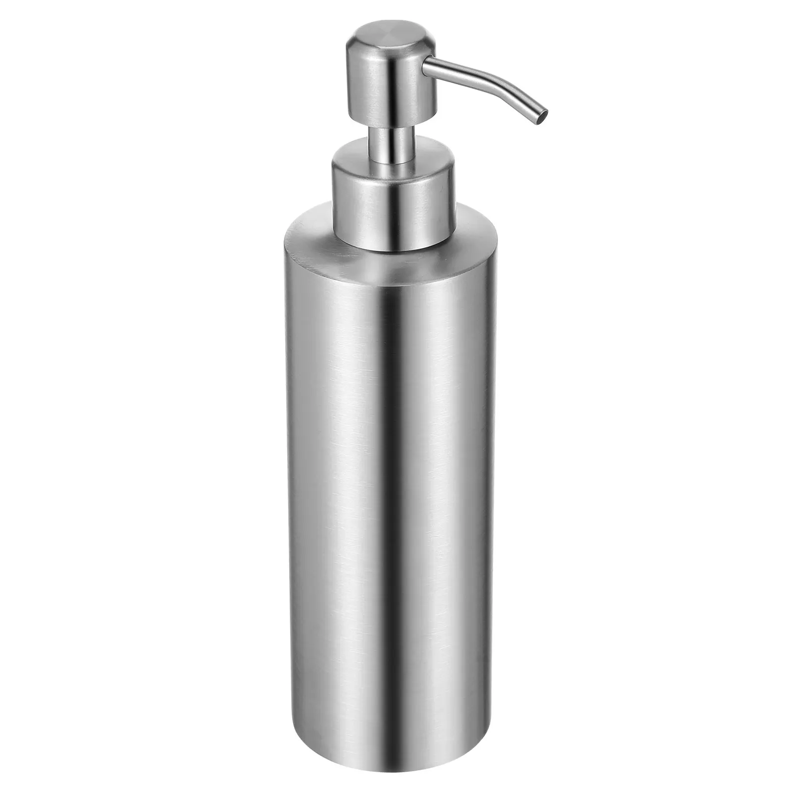 

350ml Stainless Steel Soap Dispenser Pump Bathroom Kitchen Lotion Bottle Easy Refill Elegant Design for Hand Soap Dish
