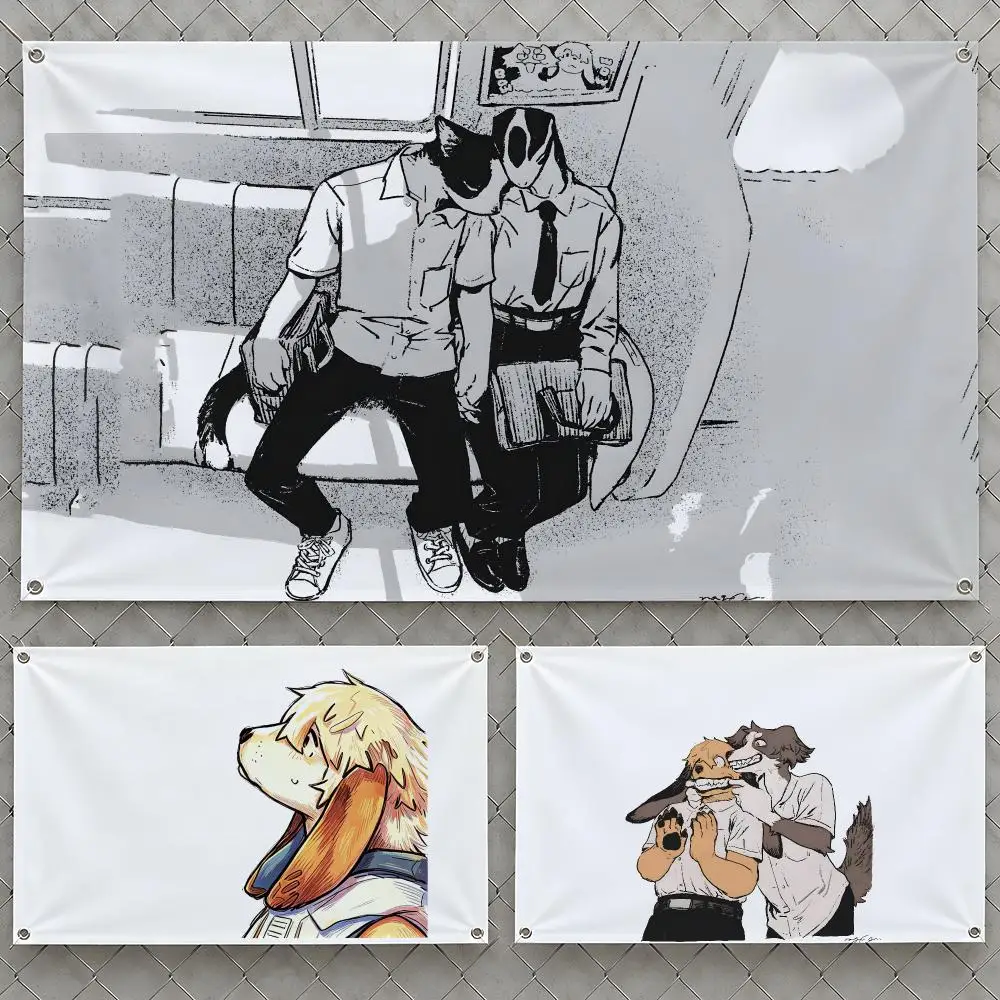 Manga SMELL by Nagabe Joseph Noy BL Flags Wall Hanging Flag Banners For Birthday Parties Outdoor Bedroom Dorm Room Decor