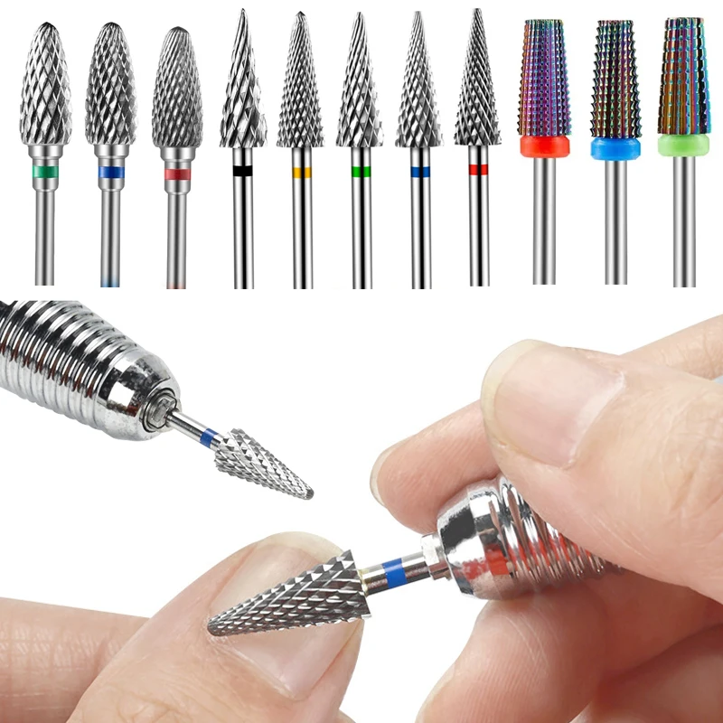 1 stks wolfraamstaal nagelboren nagelvijl elektrische boormachine pedicure manicure accessoires gereedschap acryl nagelbenodigdheden