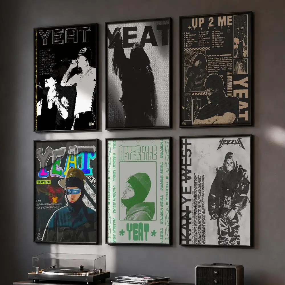 Y-Yeat Cloud Rap Trap Poster HD Home Wall Stickers House Hallway Living Room Bedroom Bar Office Decor Art Prints