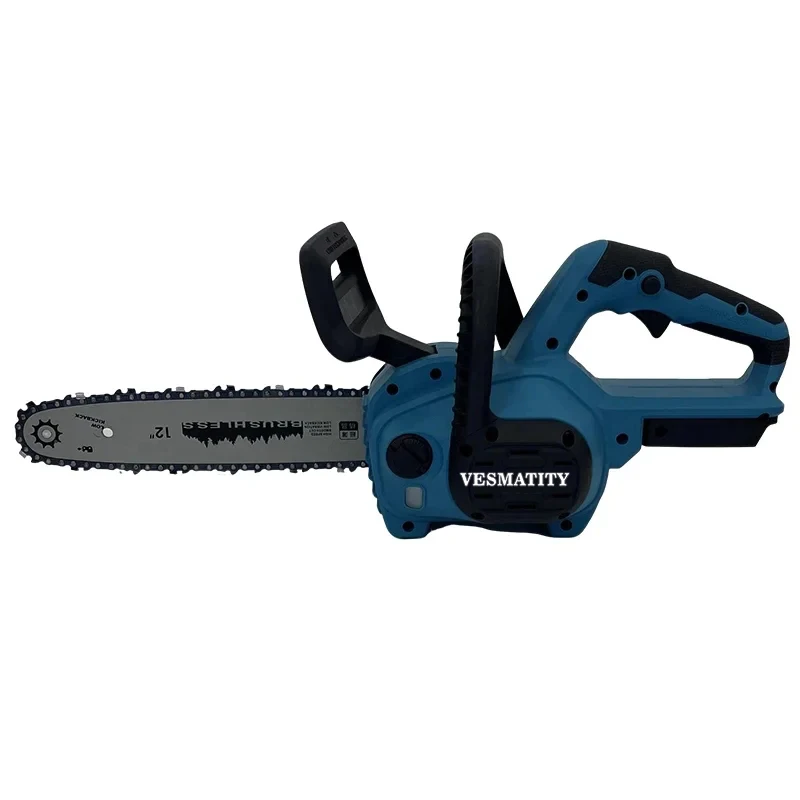 12inch Brushless Electric Chain Saw Cordless Chainsaw Woodworking Cutting Home Garden Power Tool For 18V Battery