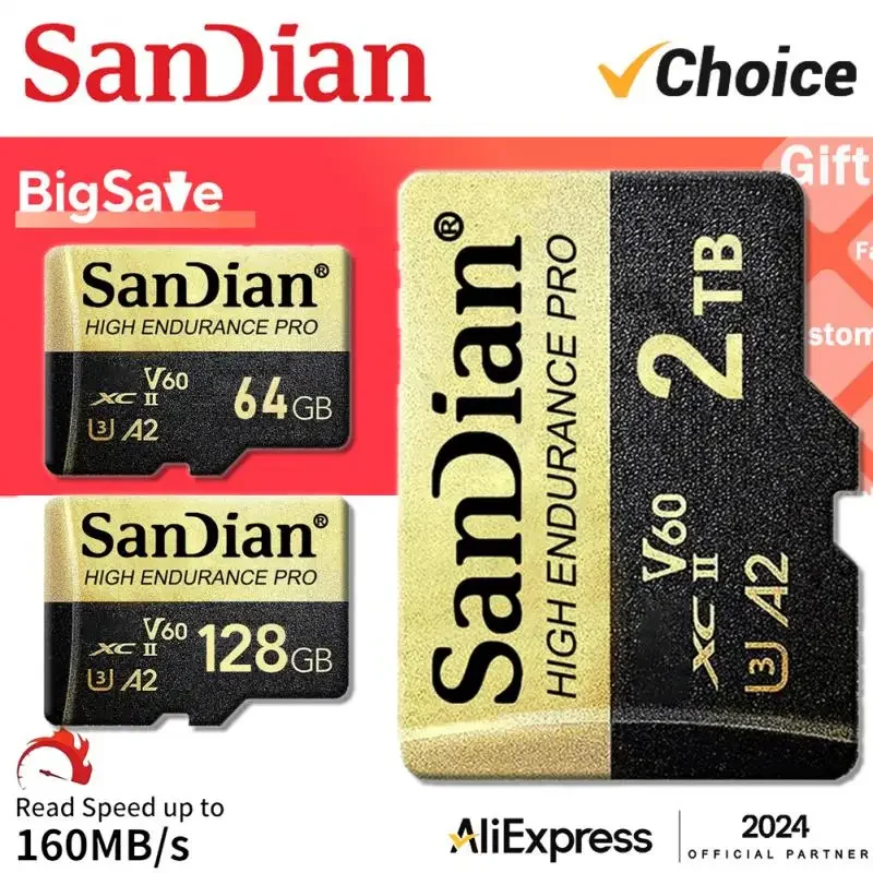 Cartão de Memória Classe 10 para Telefone, Ultra Micro SD, TF Flash Card, A1, 128GB, 32GB, 64GB, 256GB, 512GB