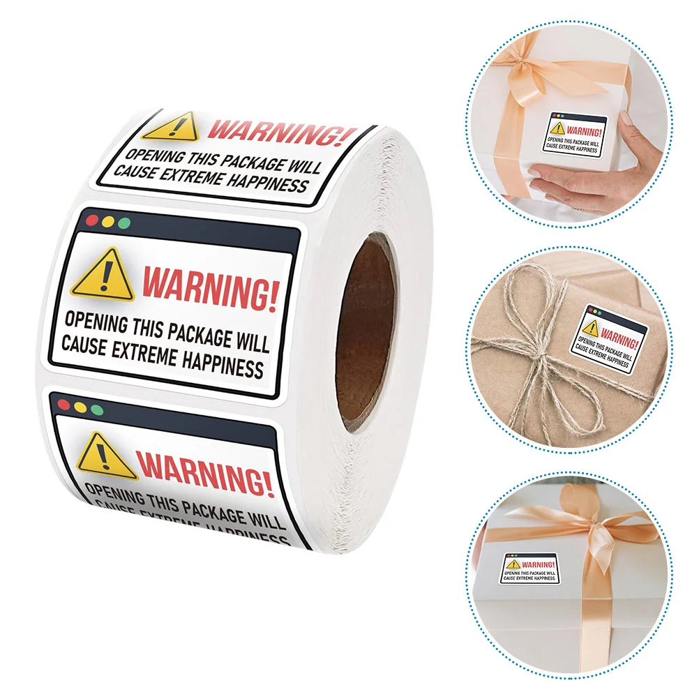 Package Happiness Sticker Extreme Stickers Packing Labels Self-adhesive for Business Seal Envelope