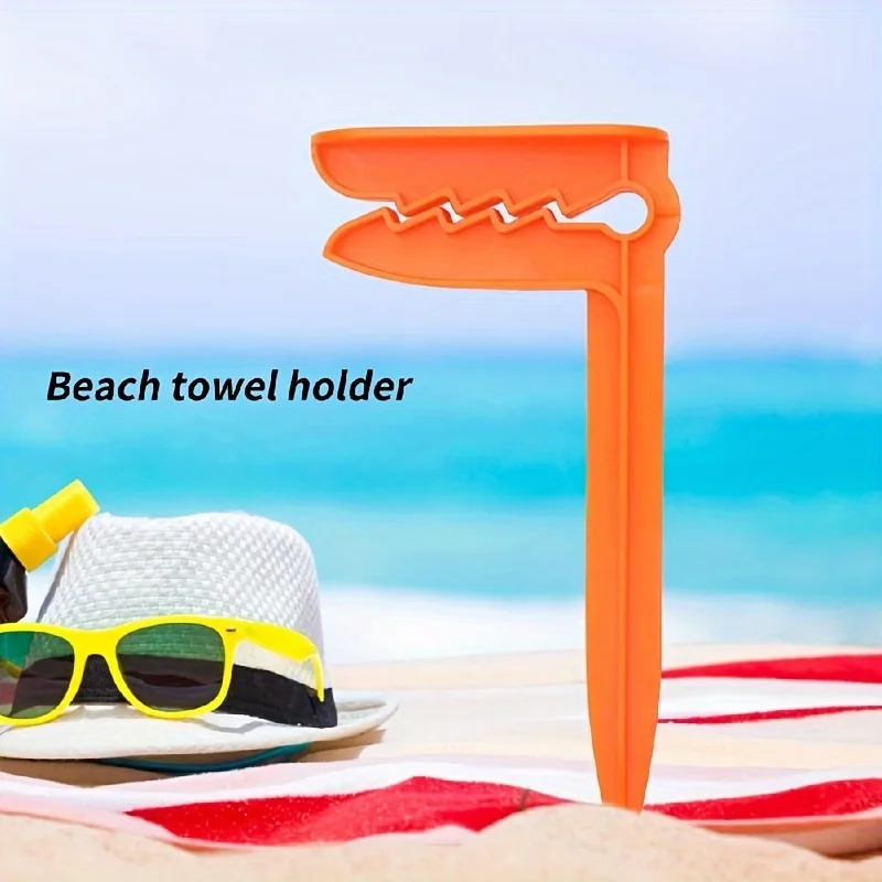 Tempat Handuk Pantai Luar Ruangan Tempat Tikar Pantai Tempat Handuk Tempat Tikar Piknik Luar Ruangan Plastik Tempat Tenda Tahan Angin Alat Berkemah