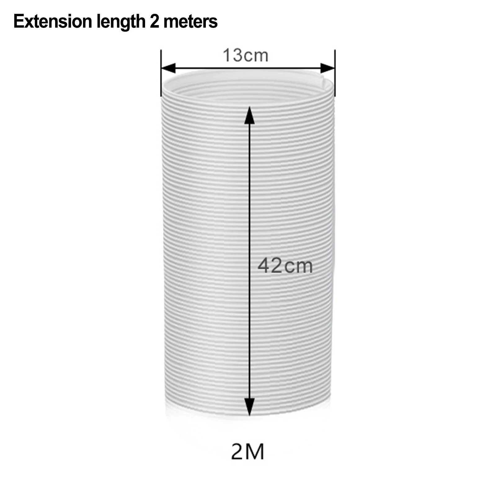 히트 파이프 배기 파이프, 자유 수축 폴리프로필렌 130mm x 2m, 150mm x 1.5m, 에어컨 부품, 직경 13/15 cm, 150mm x 2m