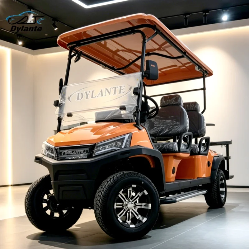 Dylante Custom 7.5kw Club Car 48V 60V 4 6 Seater Mini Lift Off Road Hunting Car Street Legal Long Distance Electric Golf Cart