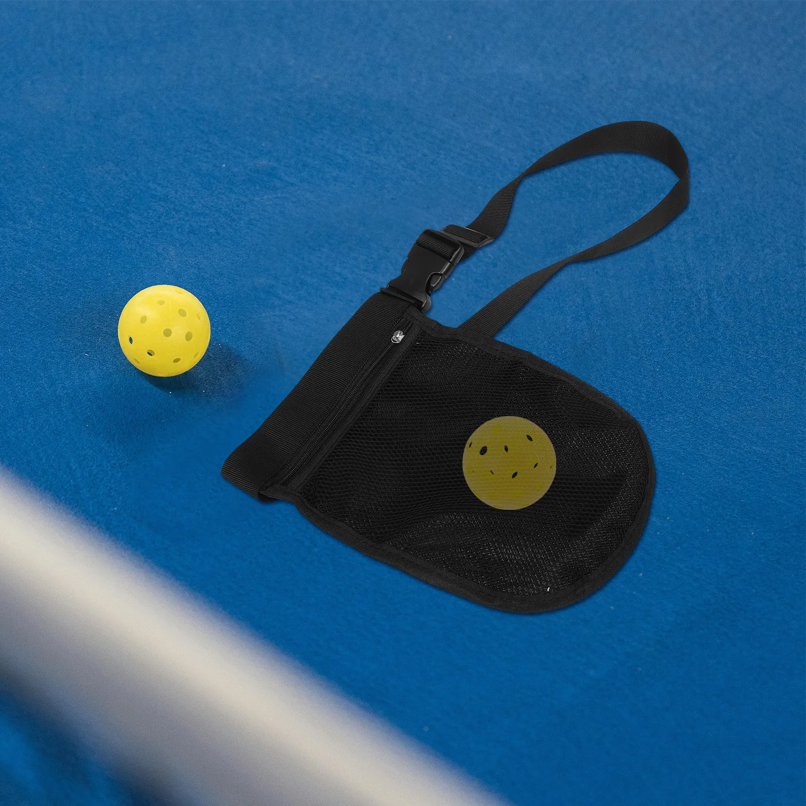 

Tennis Storage Bag Mesh Ball Pouch for Tennis Golf Badminton Baseball Pickup Waist Strap Design Lightweight Wear-Resistant