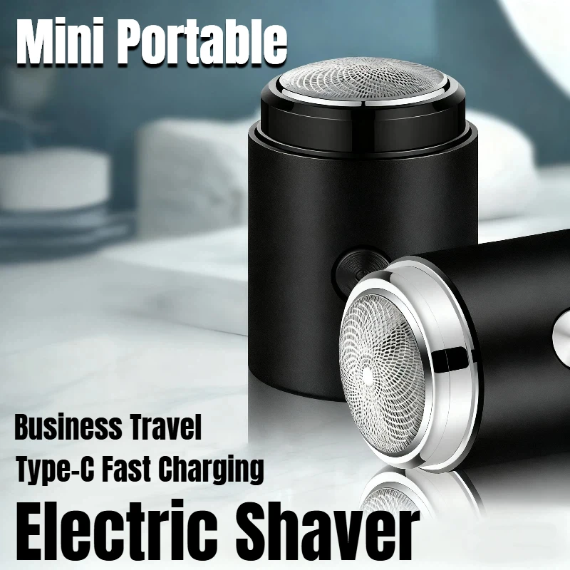 

Electric Razor For Men Mini Travel Shaving Machine Washable Portable Men's Beard Trimmer Razor USB Rechargeable & Washable