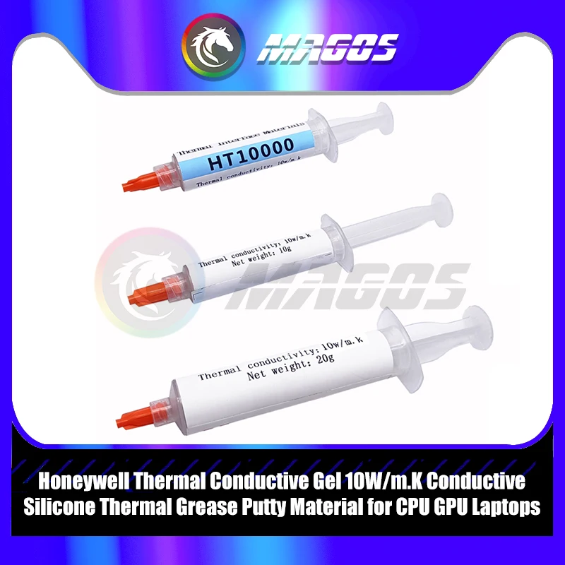 Honeywell HT10000, Thermal Grease 10W/m.K Putty Conductive Silicone Phase Change Thermal Paste Material for CPU GPU Laptops
