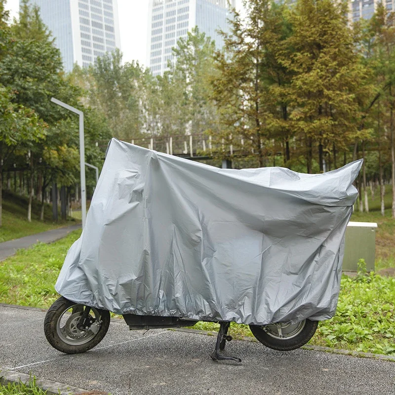 AliExpress Motorcycle Clothing PEVA Single Layer Rainproof Sunscreen Bicycle Cover Electric Vehicle Protective Rain Protection
