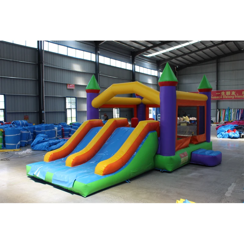Wholesale Customized Inflatable Trampoline Jumping Castle Inflatable Bounce House Safety Slide and Ladder Kids Inflatable