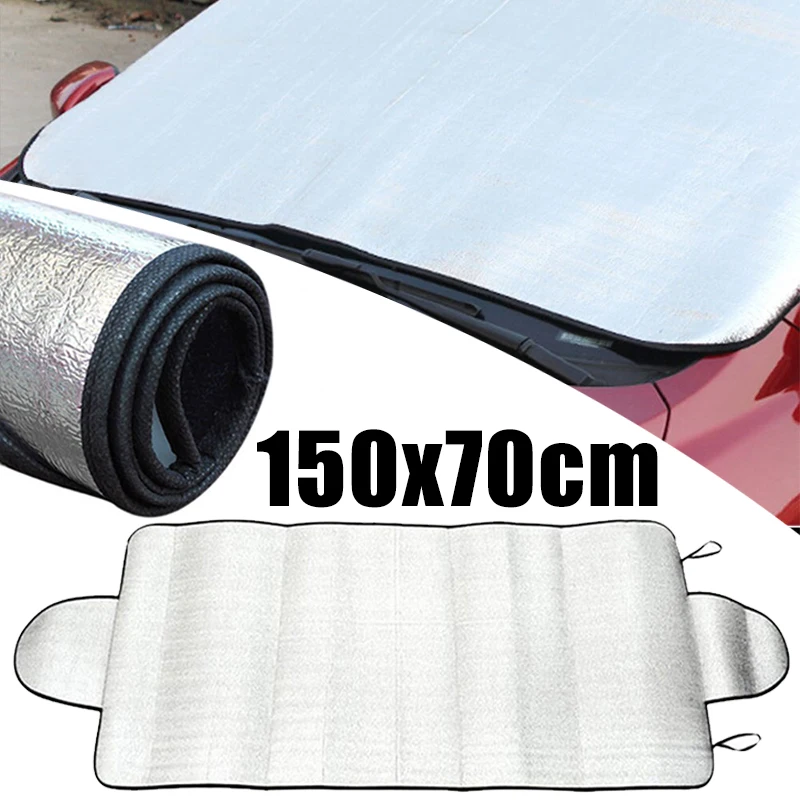 150x70cm Car Windshield Sunshade Window Sun Shade Universal Winter Auto Windscreen Snow Block Shade Car Accessories Exterior 1Pc