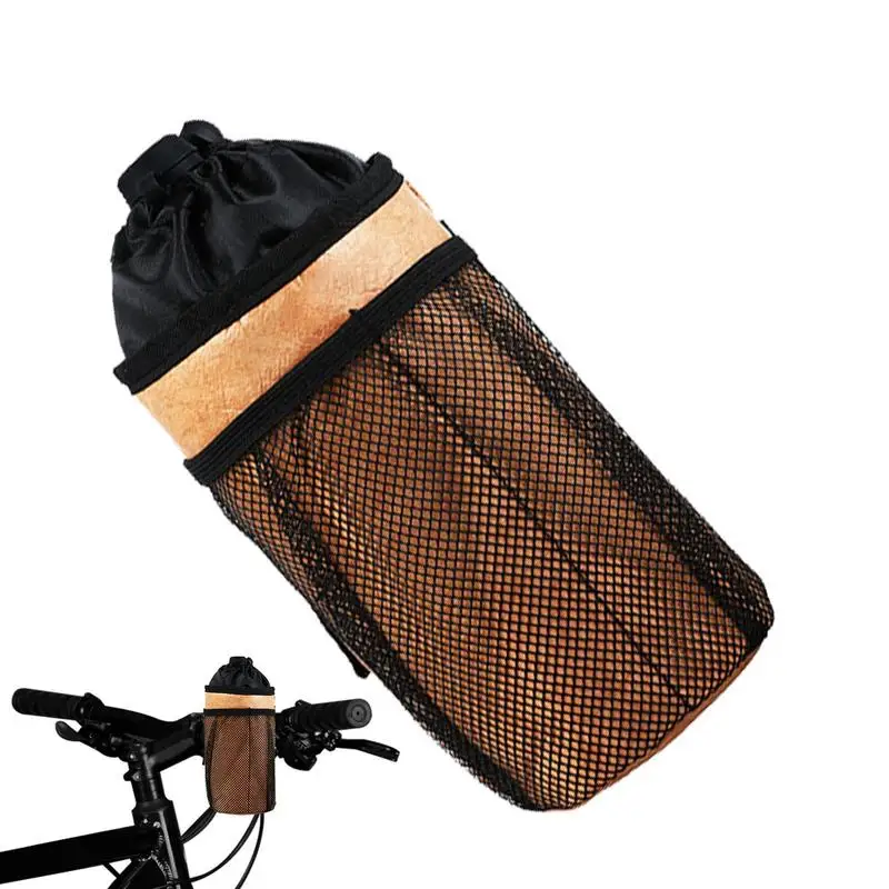 Bicycle Drink Holder Hangings Insulated Beverage Container Lightweight Waterproof Handlebar Frame Strap-On Bottle Cage Insulated