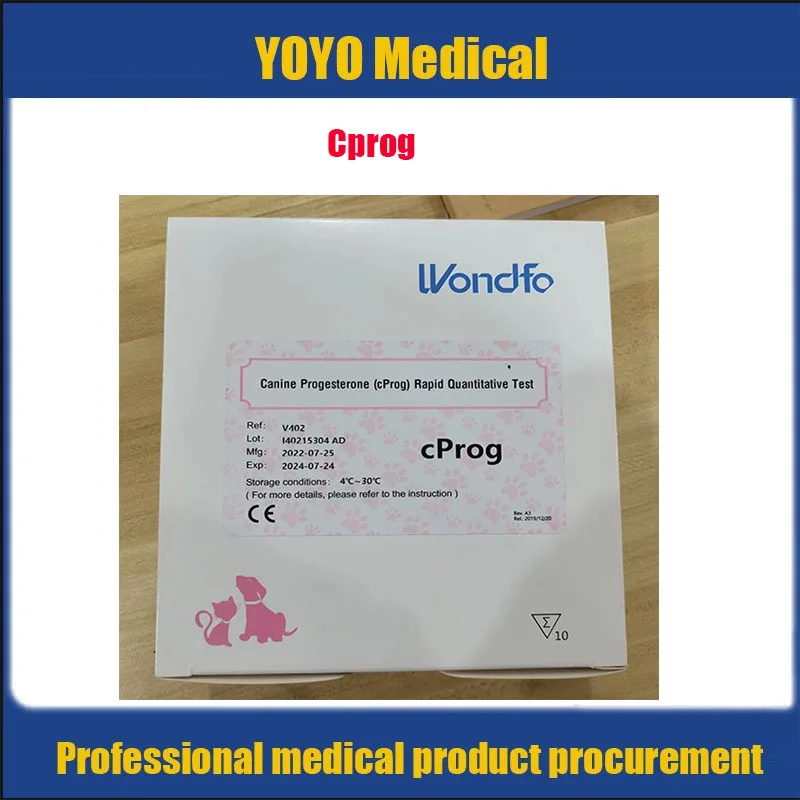 

Wondfo Finecare veterinary use canine dog Cat cprog progesterone Rapid Quantitative CRP Test reagent 10T/Box