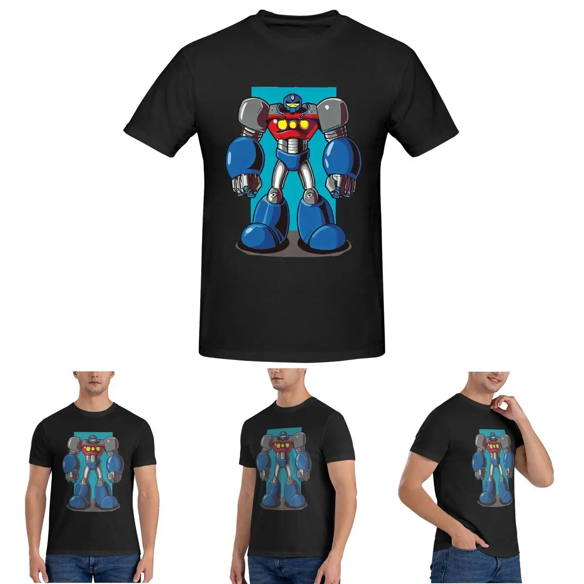 

Casual Tetsujin 28 Robot T-Shirt for Men Cotton Oversized T Shirts Men's Short Sleeve Crew Neck Summer Clothes Tops S-6XL