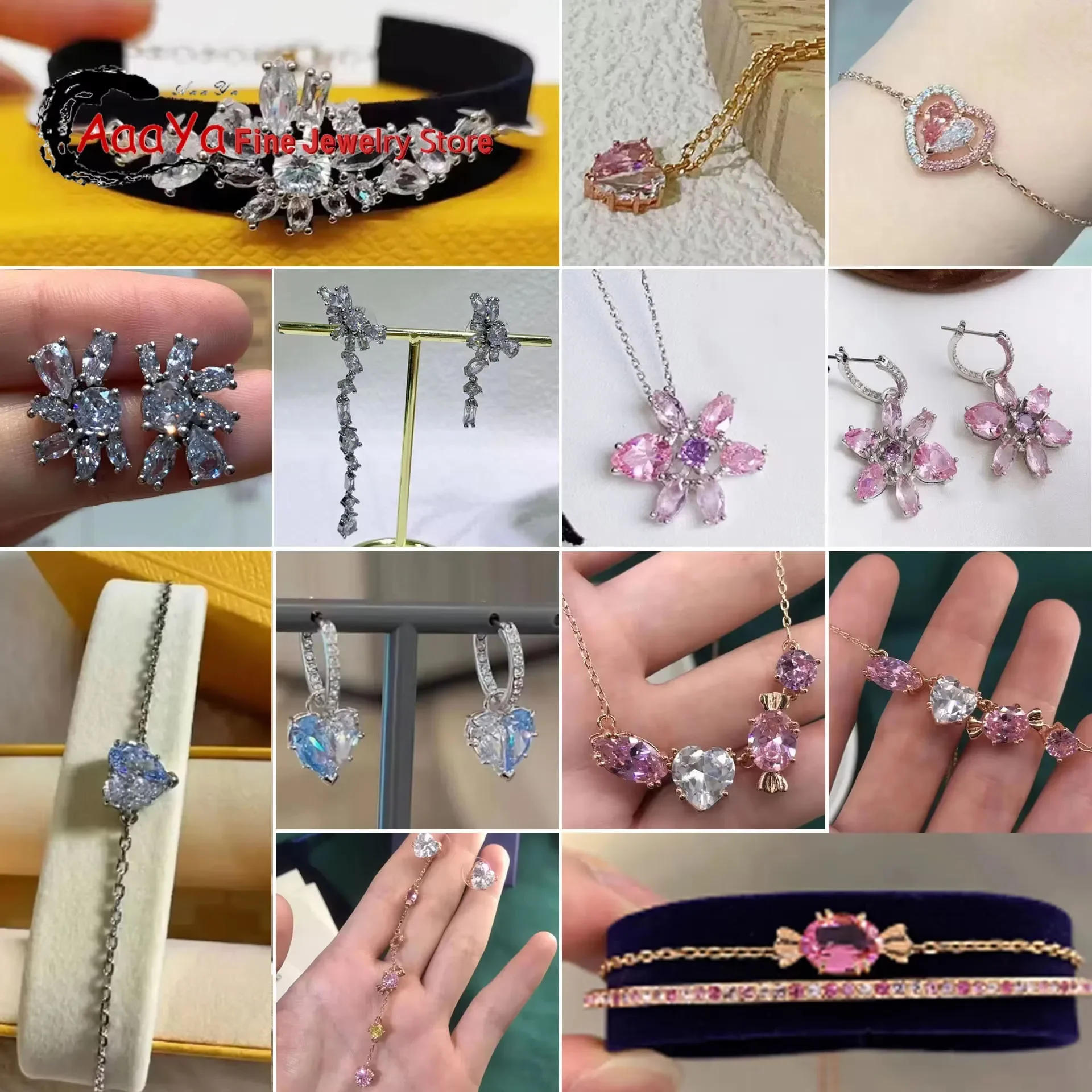 

Оригинальное ожерелье-конфеты 2025 для женщин, модные комплекты ювелирных украшений с кристаллами, подвески, роскошные серьги-конфеты, браслет, аксессуары для вечеринок