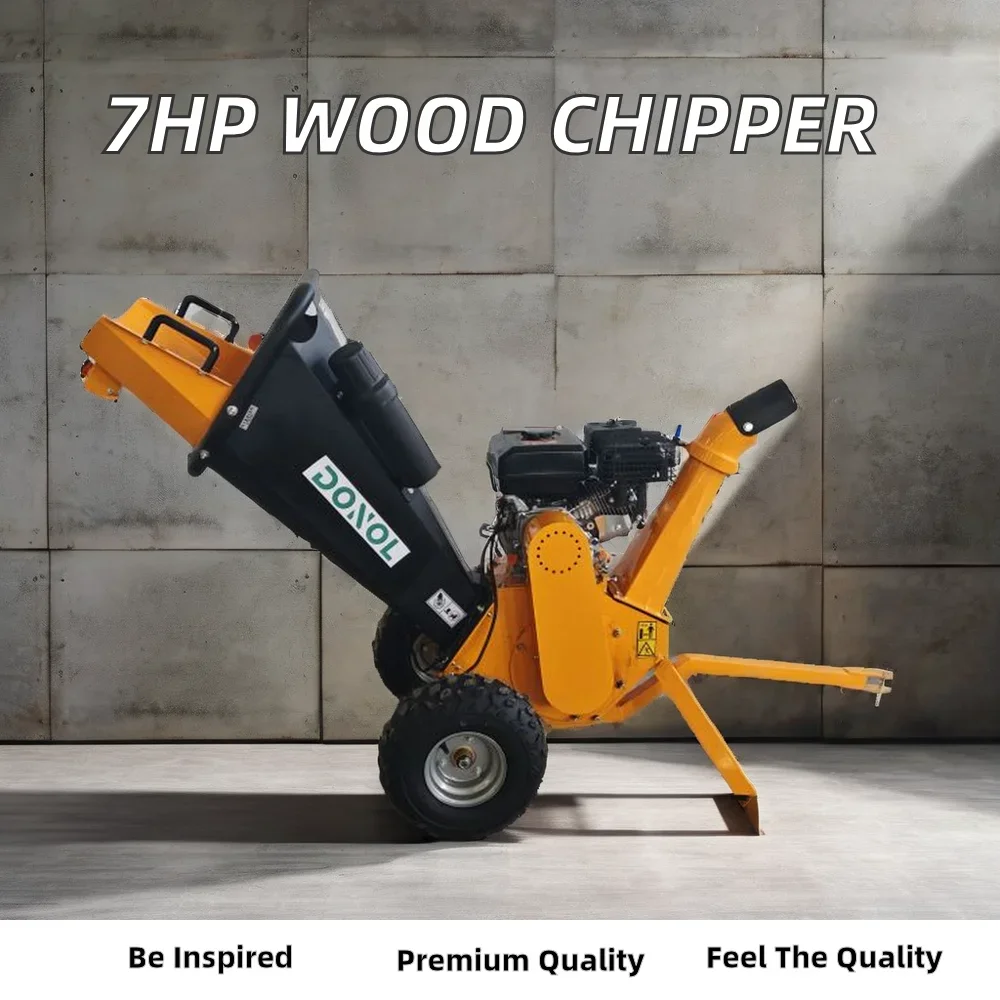 High Quality 7HP Home Use Wood Shredder Convenient Steel Chipper  Retail Industries