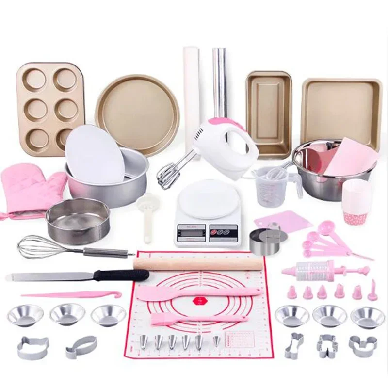 Complete Cake Baking Set Baking Tools Beginner Adult Sheets Pan Set Make Cakes