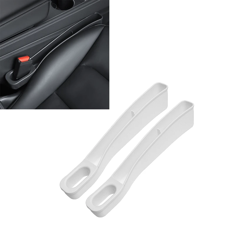 Car Storage Box For Tesla Model Y Model3 Seat Slot Storage Box Leak-Proof Anti-Drop Phone Card Holder Car Interior Replacement