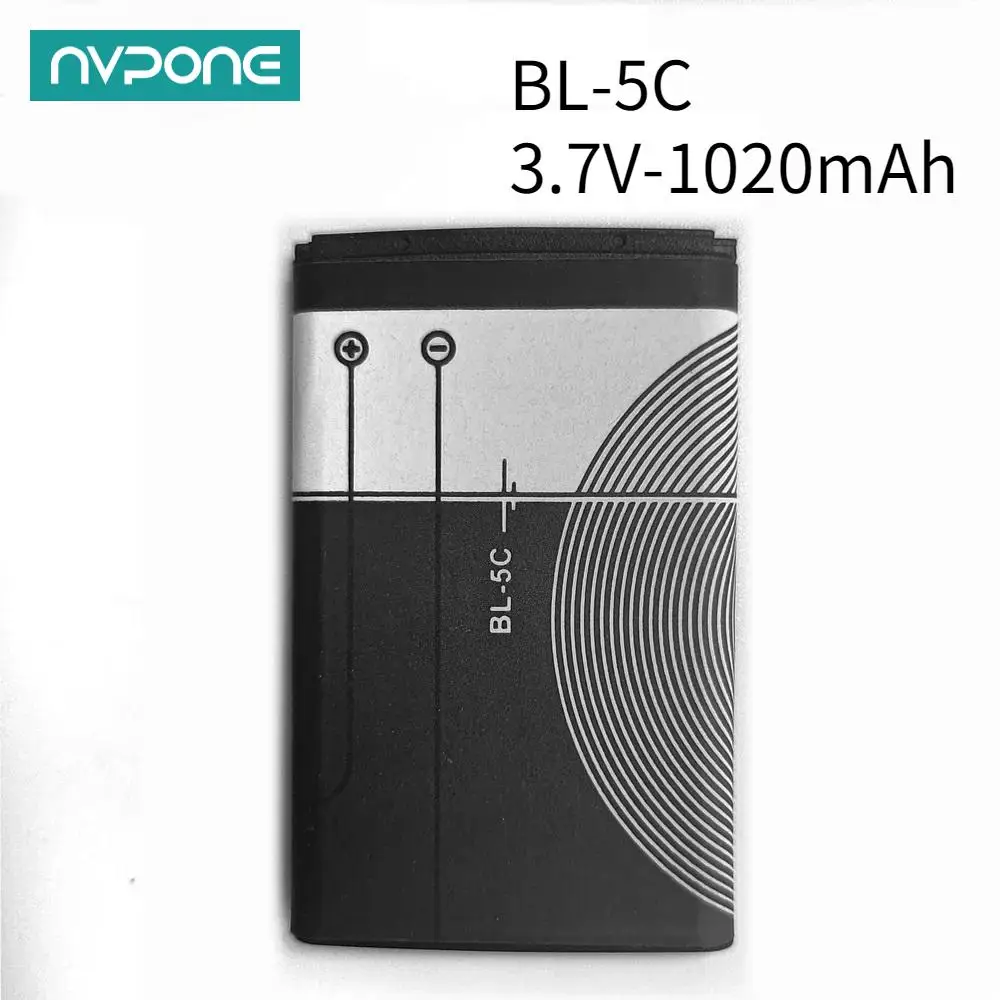 3.7V BL5C BL-5C  Lithium Polymer Phone Battery For Radio Nokia 1100 1110 1200 1208 1280 2600 2700 3100 3110 5130 6230 1600