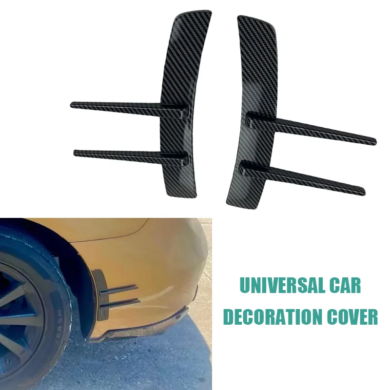 Car Bumper Decoration Canards Splitter Cover For BMW E60 F10 F30 Golf 4 5 6 7 Peugeot 206 Passat B6 Ford Focus MK2 Audi A4 B8
