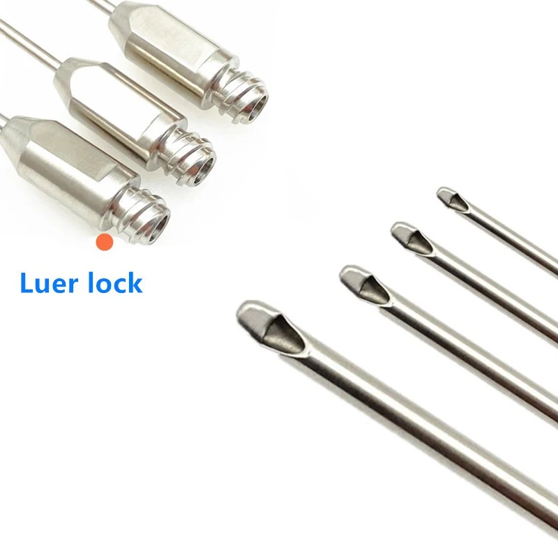 Liposuction Cannula Flat head key type liposuction sleeve Aspirator for Beauty Fat Harvesting Cannula