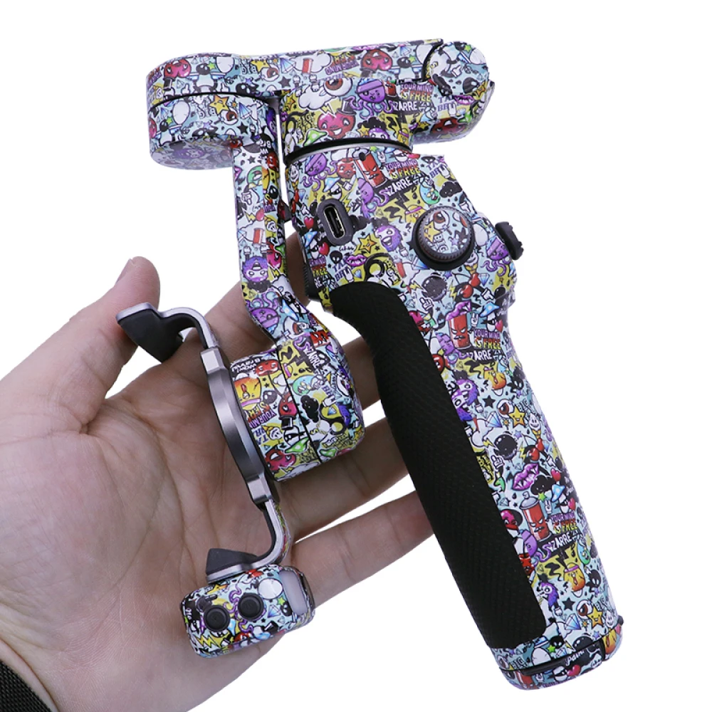 DJI Osmo Mobile7P 용 장식 스티커 키트, 방수 스킨 스티커 데칼 DIY 액세서리 짐벌 안정기 보호 필름